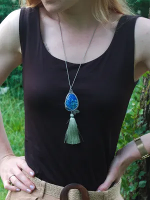 Naszyjnik z lapis lazuli